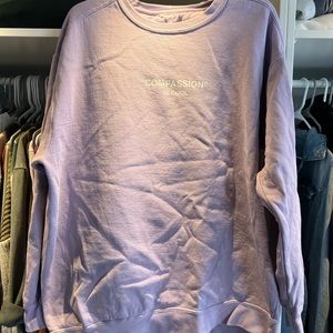 Mayfair compassion is cool sweatshirt